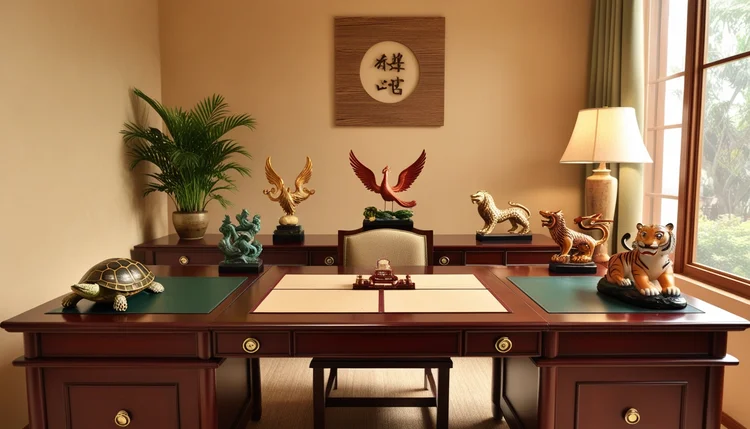 Energia dos Cinco Animais: Integrando Simbolismos para Organizar a Mesa com Feng Shui