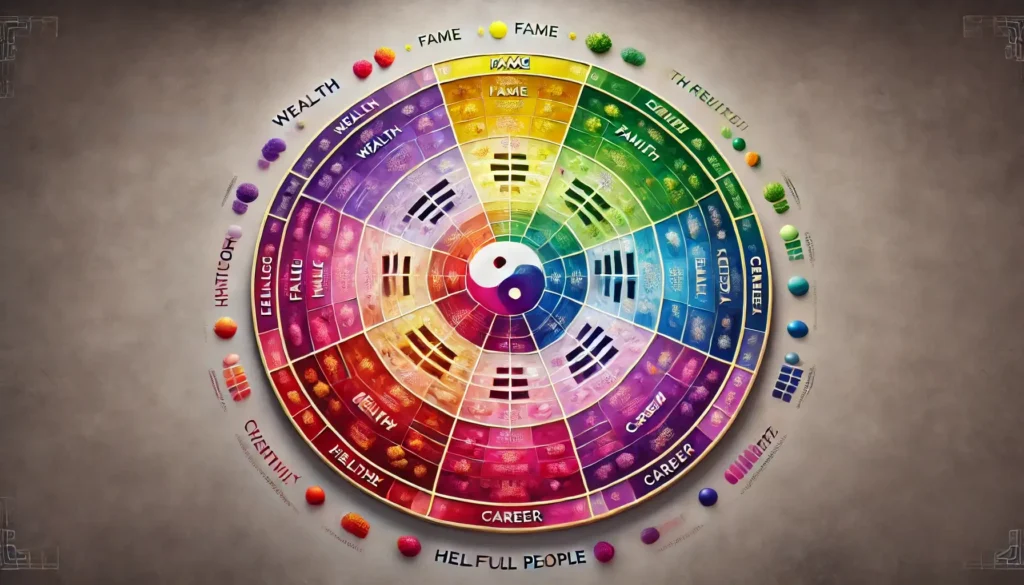 As cores no Feng Shui aplicadas ao Mapa Baguá.