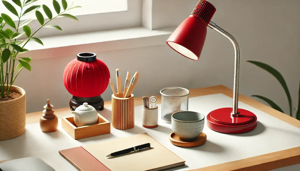 Feng Shui na mesa de trabalho: organização, harmonia e produtividade.