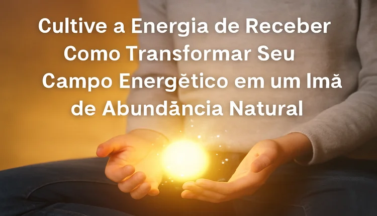 Como transformar seu campo energético em um imã de abundância natural com energia de receber e ativação vibracional nas mãos.