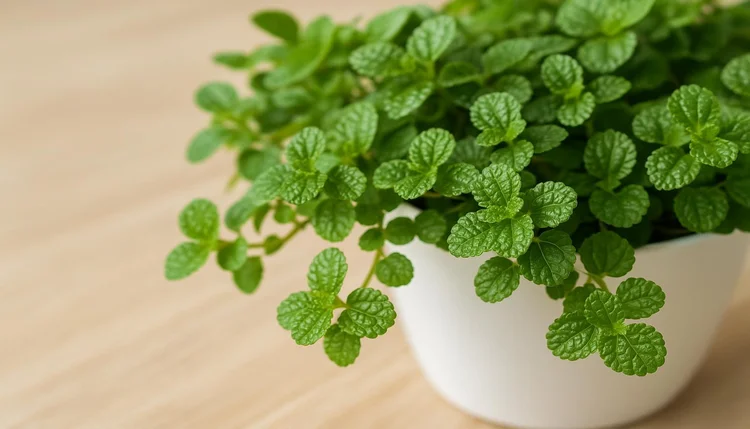 Planta dinheiro-em-penca posicionada no canto da prosperidade, simbolizando fluxo financeiro e proteção segundo o Feng Shui.