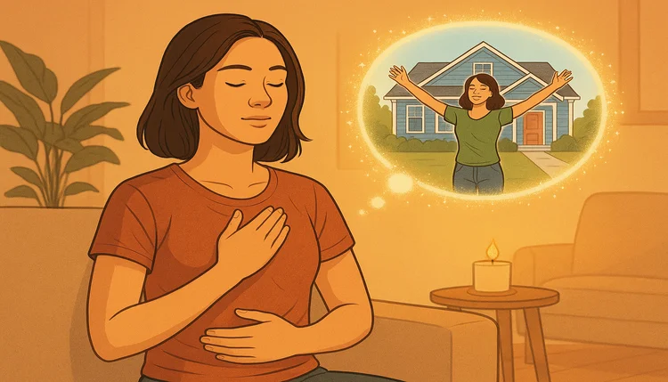 Como liberar bloqueios e manifestar seus desejos com visualização criativa, intenção e ritual de liberação.