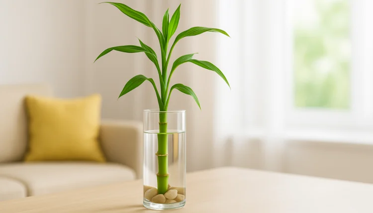 Como cultivar bambu-da-sorte na água com visual leve e energia de purificação.