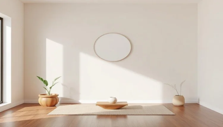 Espaço de intenção dentro dos princípios de Feng Shui e Minimalismo.