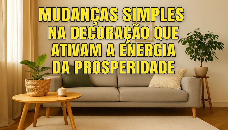 Mudanças simples na decoração que ativam a energia da prosperidade.